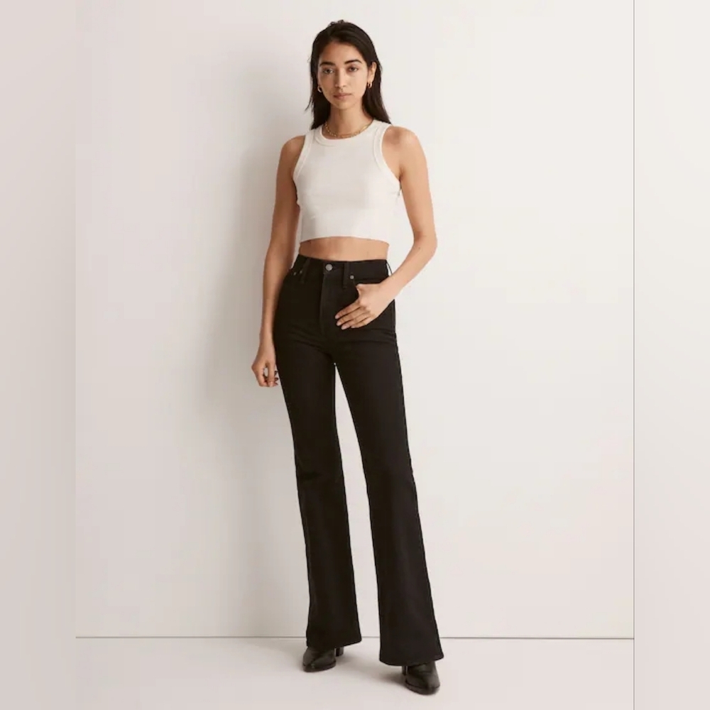 Madewell The Perfect Vintage Flare Jean Black 26
